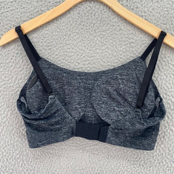 Soma Sports Bra Womens Medium Gray Heather Adjustable Strap Stretch Activewear - Picture 3 of 9